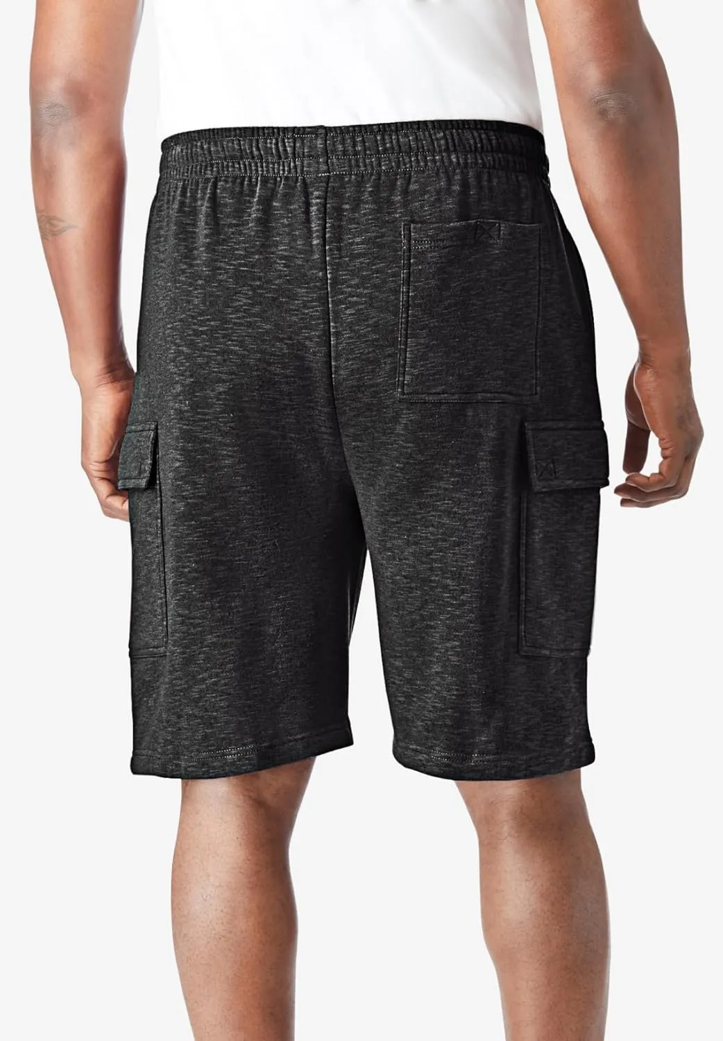 KingSize Men's Big & Tall 10" Fleece Cargo Shorts