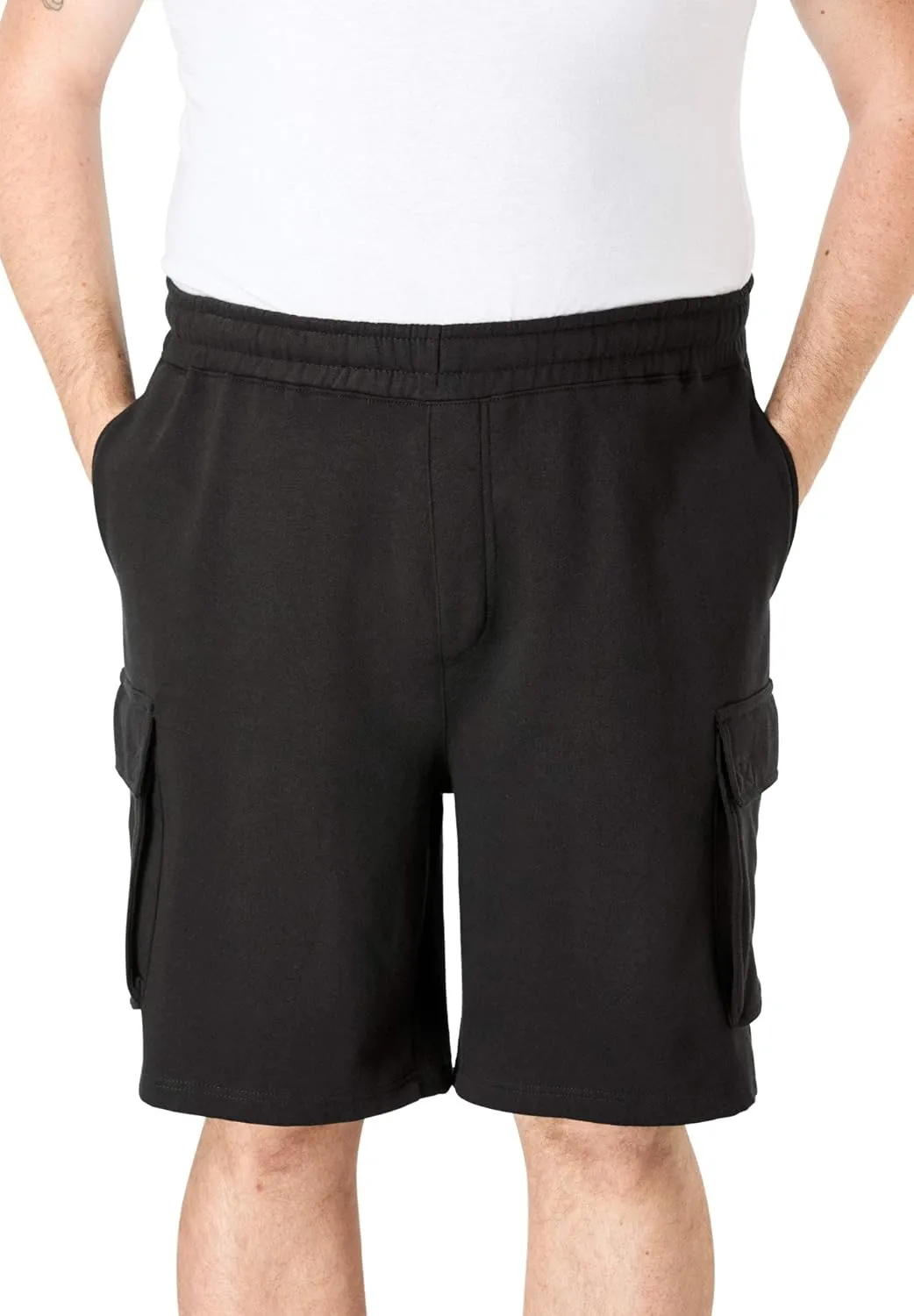 KingSize Men's Big & Tall 10" Fleece Cargo Shorts