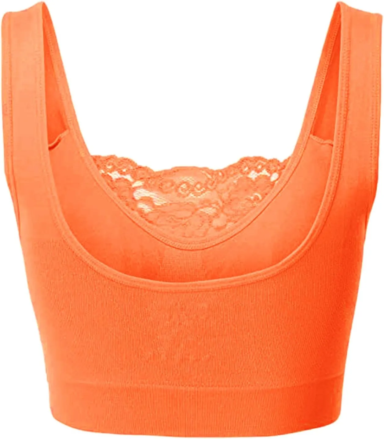 Lace Bralettes for Women Wire Free Push-up Sports BraBandeau Bra for Everyday Wear, Exercise and Offers Back Support