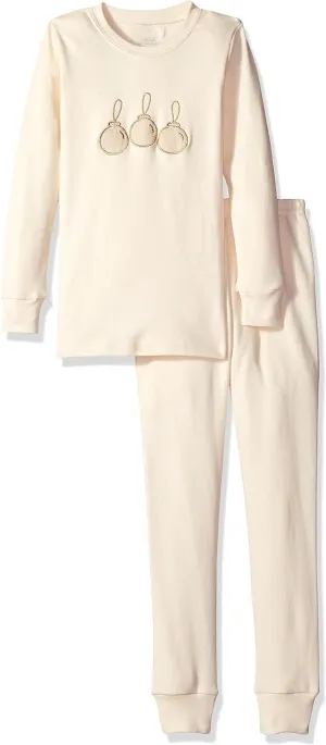 L'bKIDS by L'ovedbaby Unisex Kids Organic Holiday Pajama Set