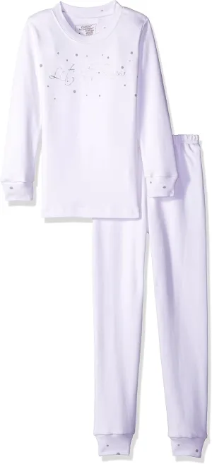 L'bKIDS by L'ovedbaby Unisex Kids Organic Holiday Pajama Set