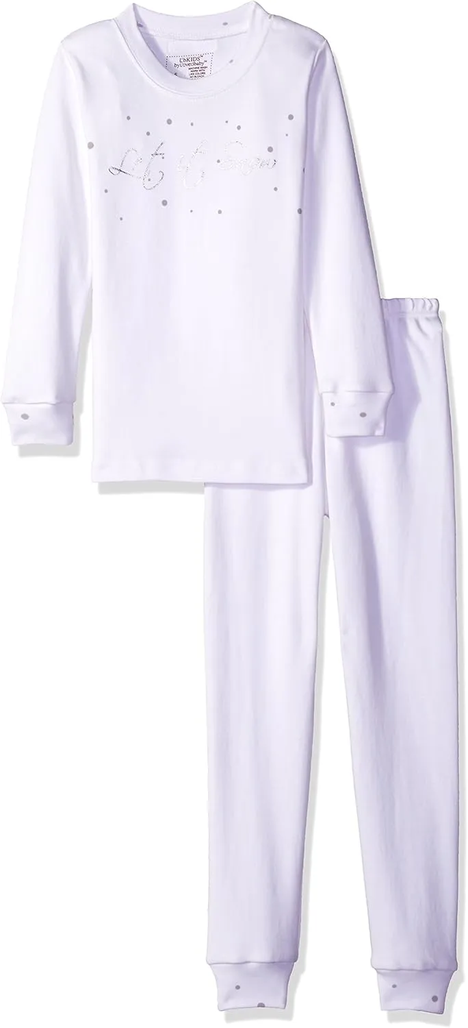 L'bKIDS by L'ovedbaby Unisex Kids Organic Holiday Pajama Set