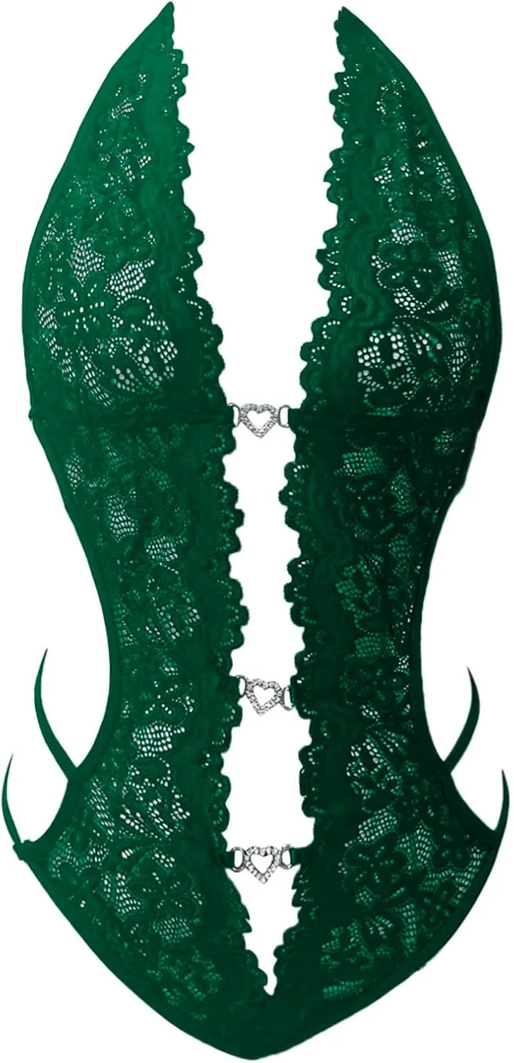Lingerie Sets for Women Lace Babydoll Chemise Padded Satin Sleepwear Skirt Sexy Underwire Bra Lingerie Set