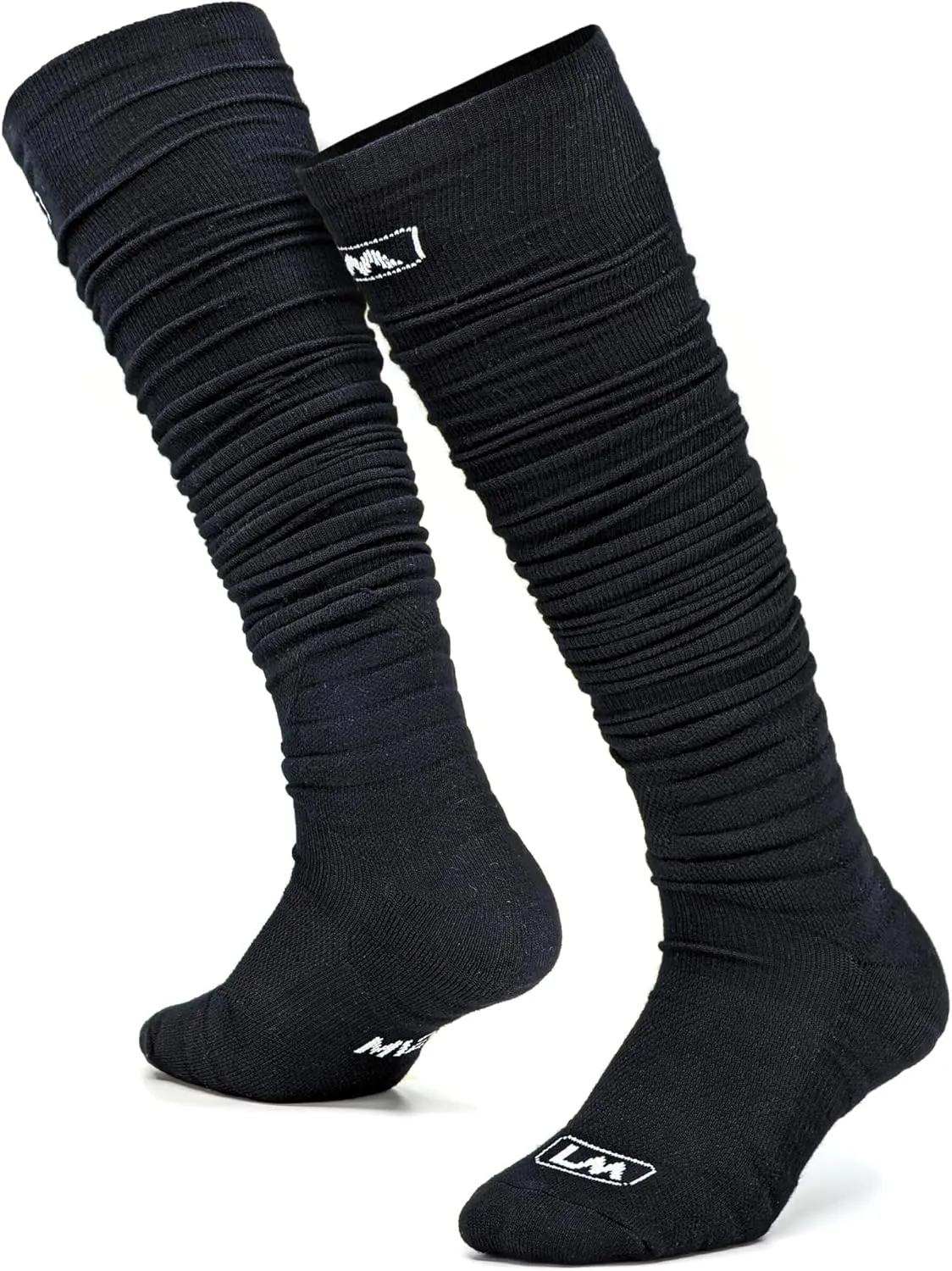 Loudmouth Football Scrunch Socks – Extra Long, Padded, Comfortable Football Socks for Men, Women & Youth