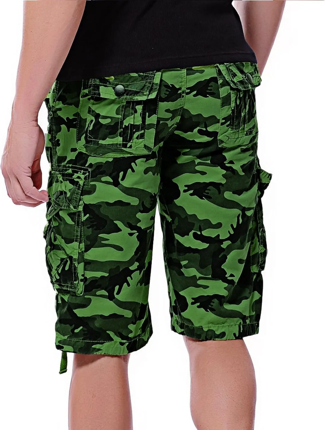 Men's Camo Cargo Shorts Cotton