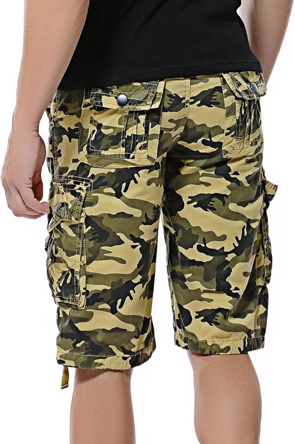 Men's Camo Cargo Shorts Cotton