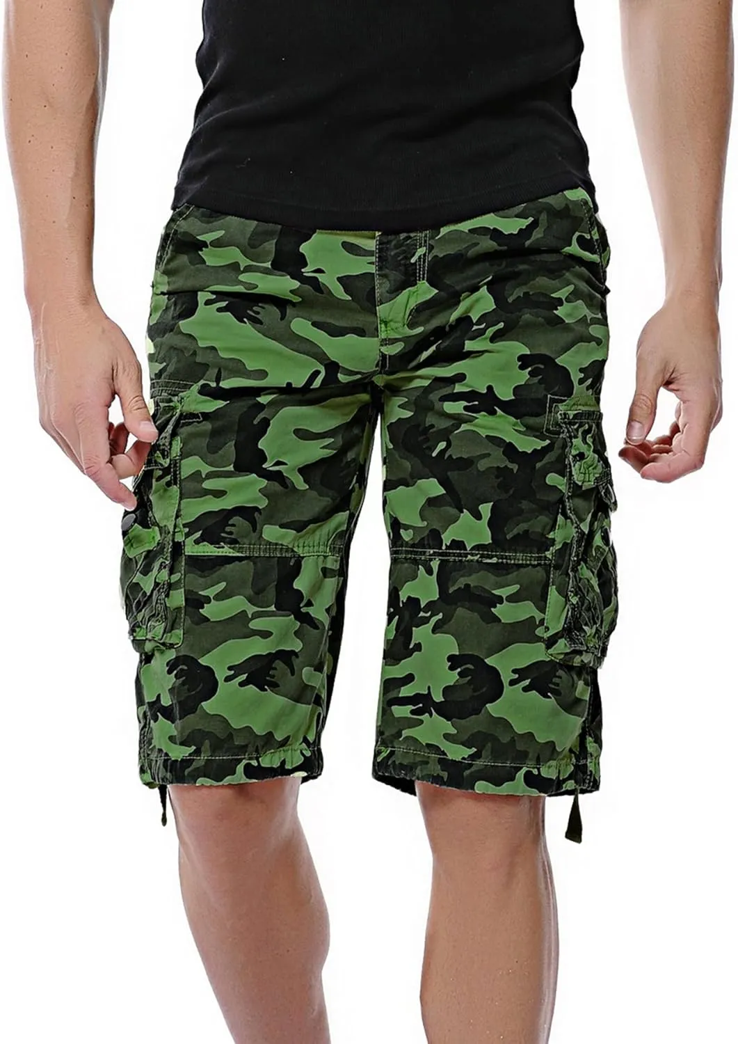 Men's Camo Cargo Shorts Cotton