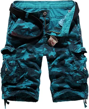 Men's Camo Cargo Shorts Cotton