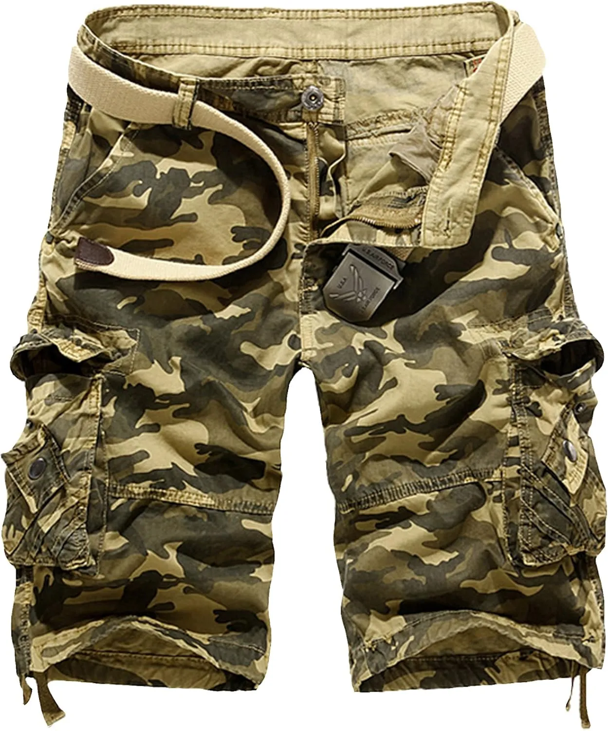 Men's Camo Cargo Shorts Cotton
