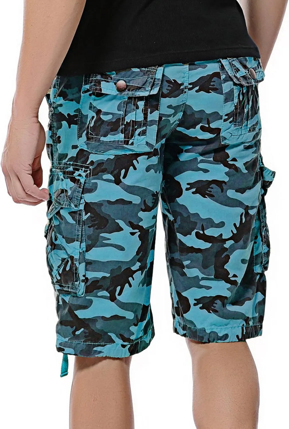 Men's Camo Cargo Shorts Cotton