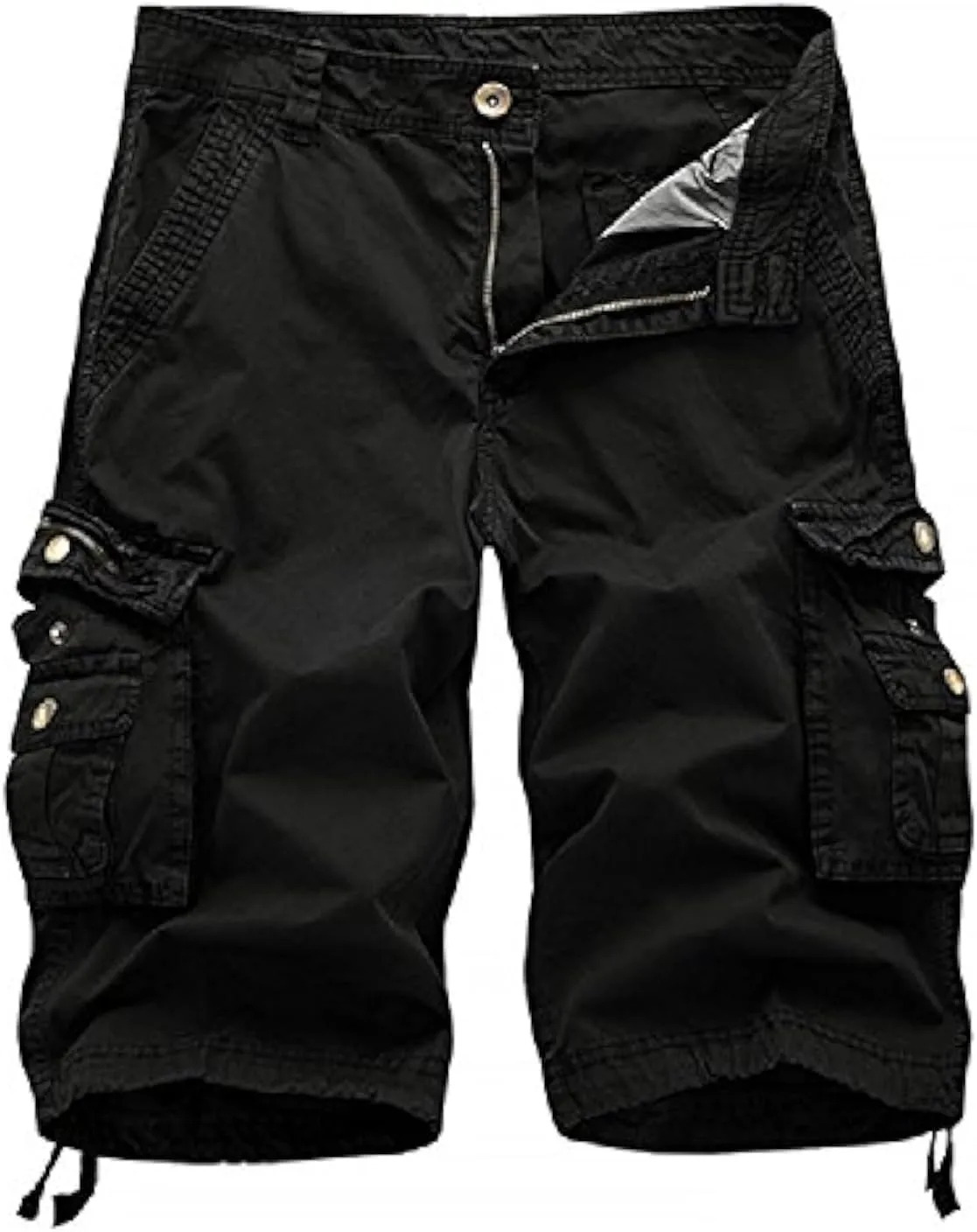 Mens Camo Cargo Shorts Relaxed Fit Lightweight Multi Pocket Camouflage Outdoor Twill Cargo Shorts