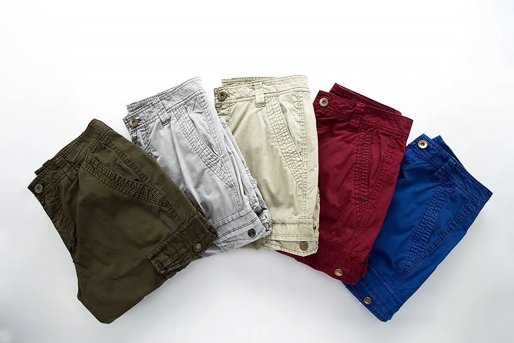 Mens Camo Cargo Shorts Relaxed Fit Lightweight Multi Pocket Camouflage Outdoor Twill Cargo Shorts