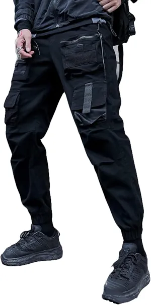 Mens Combat Work Trousers Cargo Pants Multi Pockets Joggers Pants Streetwear Camping Hiking Trousers