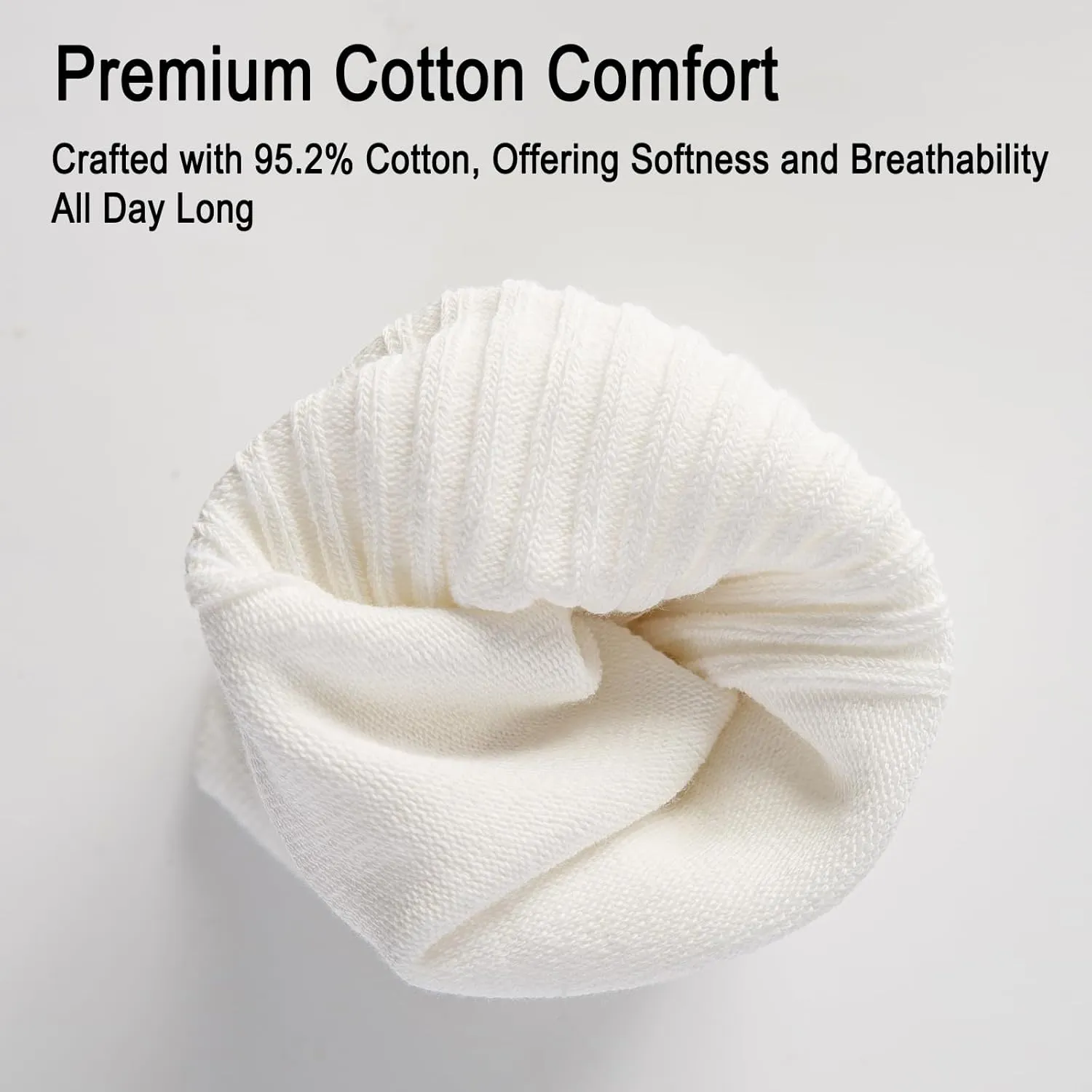 Men's Cotton Dress Socks, Comfort Breathable Crew Socks for Office, Casual, and Athletic Wear, 3 Pairs