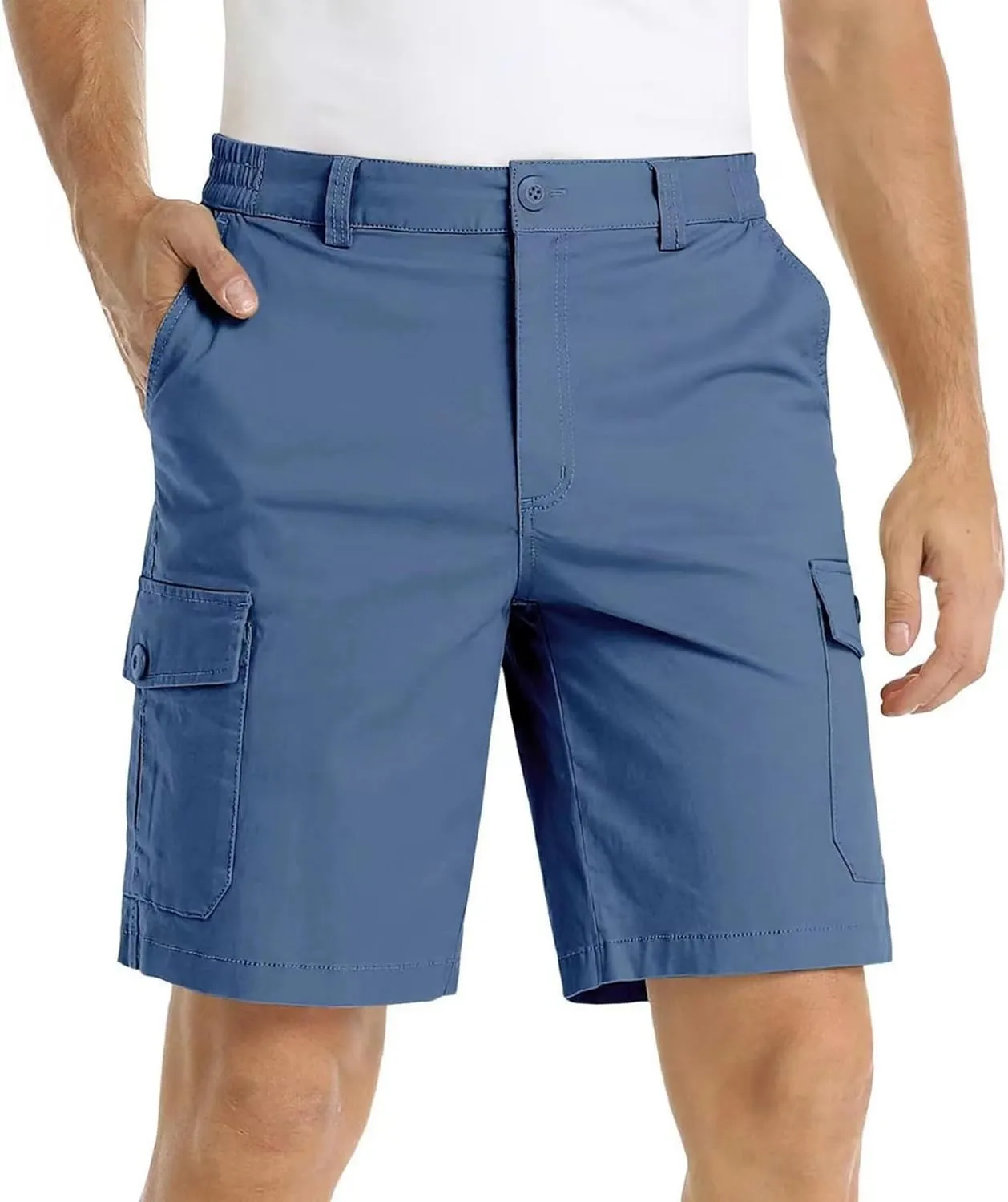 Men's Hiking Cargo Shorts Quick-Dry Outdoor Athletic Short Travel Fishing Golf Tactical Short for Men with Pocket