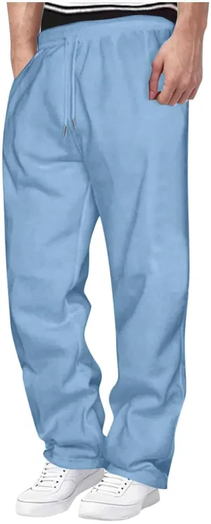 Men's Lounge Pants Elastic Waist Adjustable Drawstring Relax Breathable Casual Daily Yoga Travel Beach Summer
