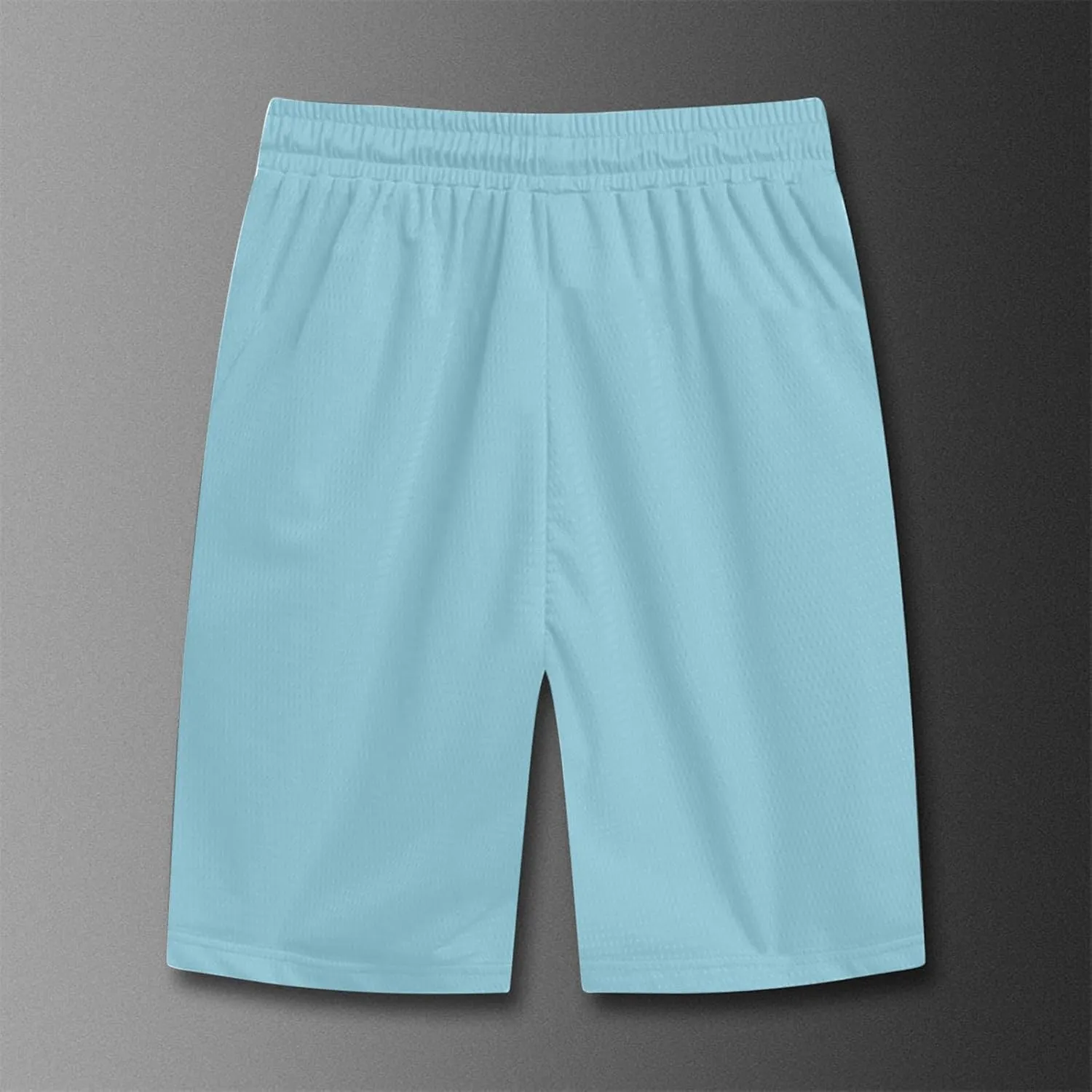 Men's Thin Ice Silk Quick Dry Shorts Casual Drawstring Elastic Waist Stretch Yoga Running Short Pants with Pockets