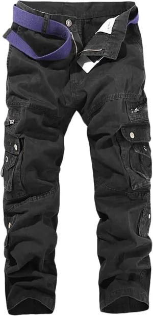 Mens Work Trousers Cargo Pants Multi Pockets Outdoor Camping Hiking Trousers