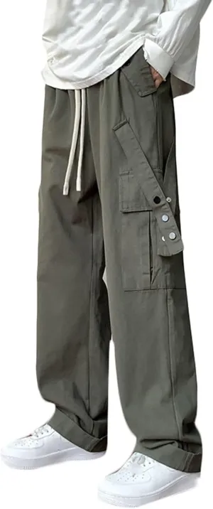 Men's Work Trousers Cargo Pants with Multi Pockets Casual Hiking Walking Trousers