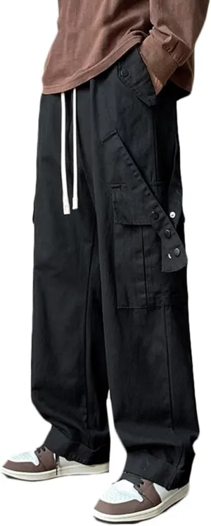 Men's Work Trousers Cargo Pants with Multi Pockets Casual Hiking Walking Trousers
