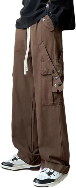 Men's Work Trousers Cargo Pants with Multi Pockets Casual Hiking Walking Trousers