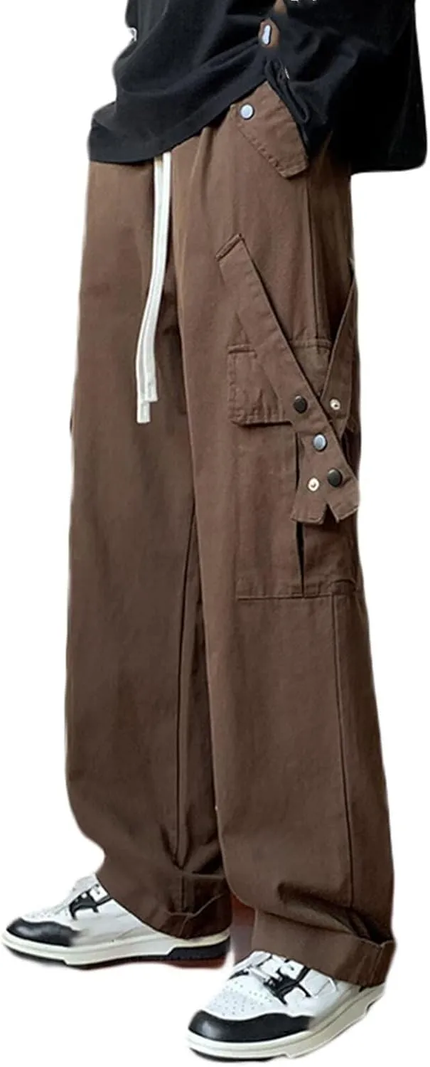 Men's Work Trousers Cargo Pants with Multi Pockets Casual Hiking Walking Trousers