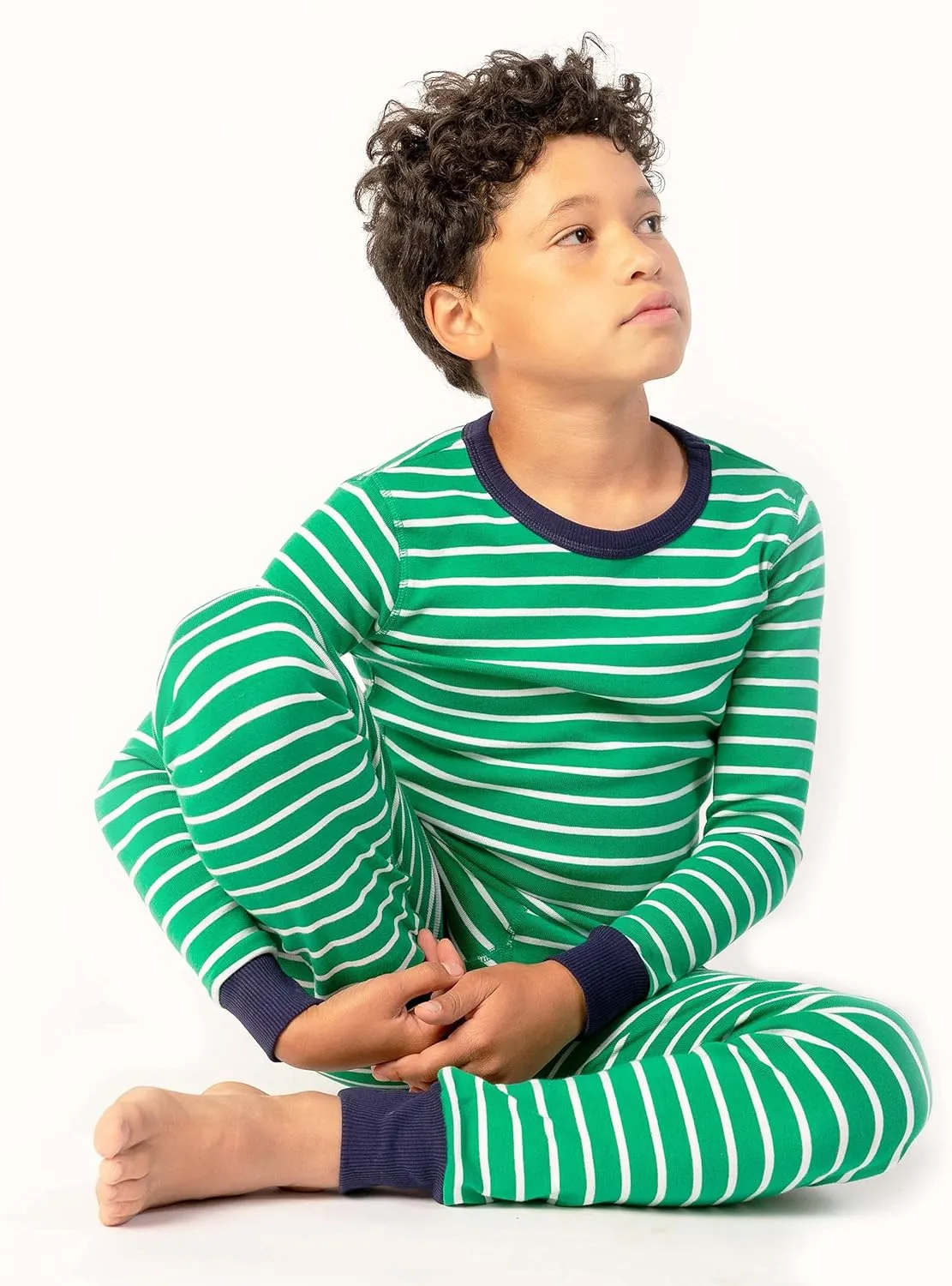 Mightly Boys and Girls' Pajamas | 100% Organic Cotton Soft, Elastic and Comfortable Footless Pajama Set for Toddlers & Kids