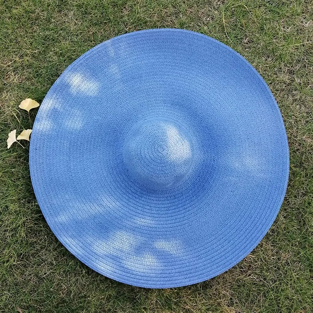 Oversized Beach Sun Hat for Women Foldable Large Wide Brim Hats Packable Roll up Floppy Cap Summer UV Protection Hat