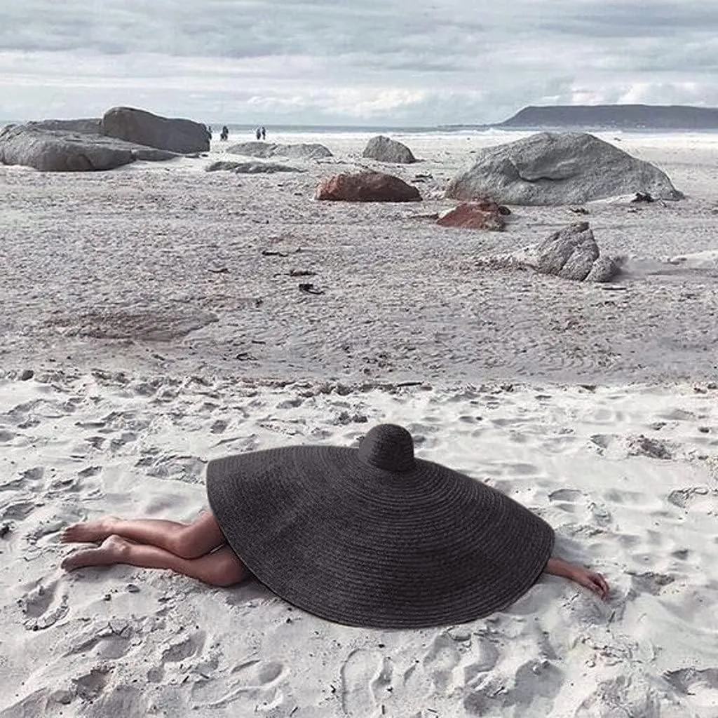 Oversized Beach Sun Hat for Women Foldable Large Wide Brim Hats Packable Roll up Floppy Cap Summer UV Protection Hat