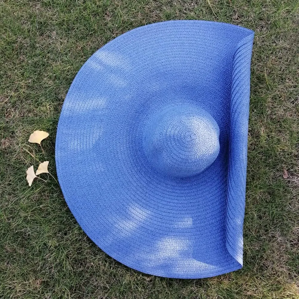Oversized Beach Sun Hat for Women Foldable Large Wide Brim Hats Packable Roll up Floppy Cap Summer UV Protection Hat