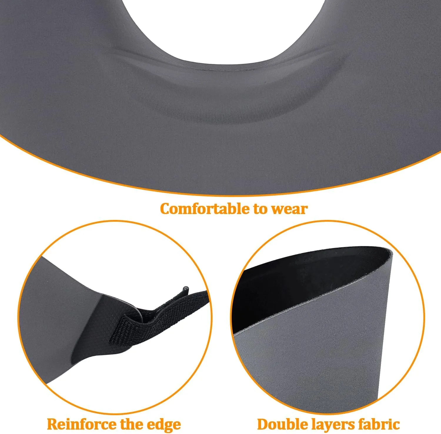 Peicees Wide Brim Hats for Women UPF50  Sun Visor with UV Protection for Summer s Golf Hiking Beach Travel Sports Foldable