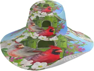 Pfrewn Women's Gardening Hat Wide Brim Sun Hats Waterproof Foldable UV Protection Hat for Garden