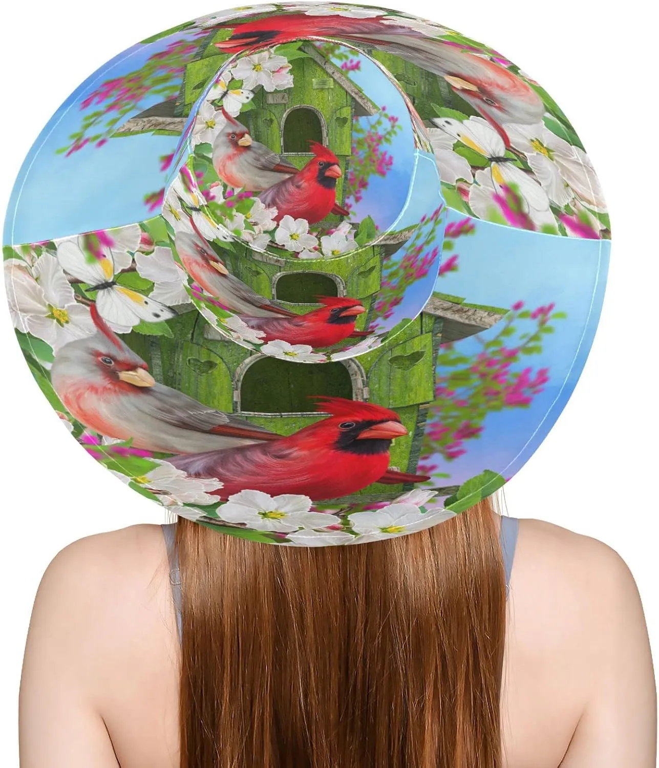 Pfrewn Women's Gardening Hat Wide Brim Sun Hats Waterproof Foldable UV Protection Hat for Garden