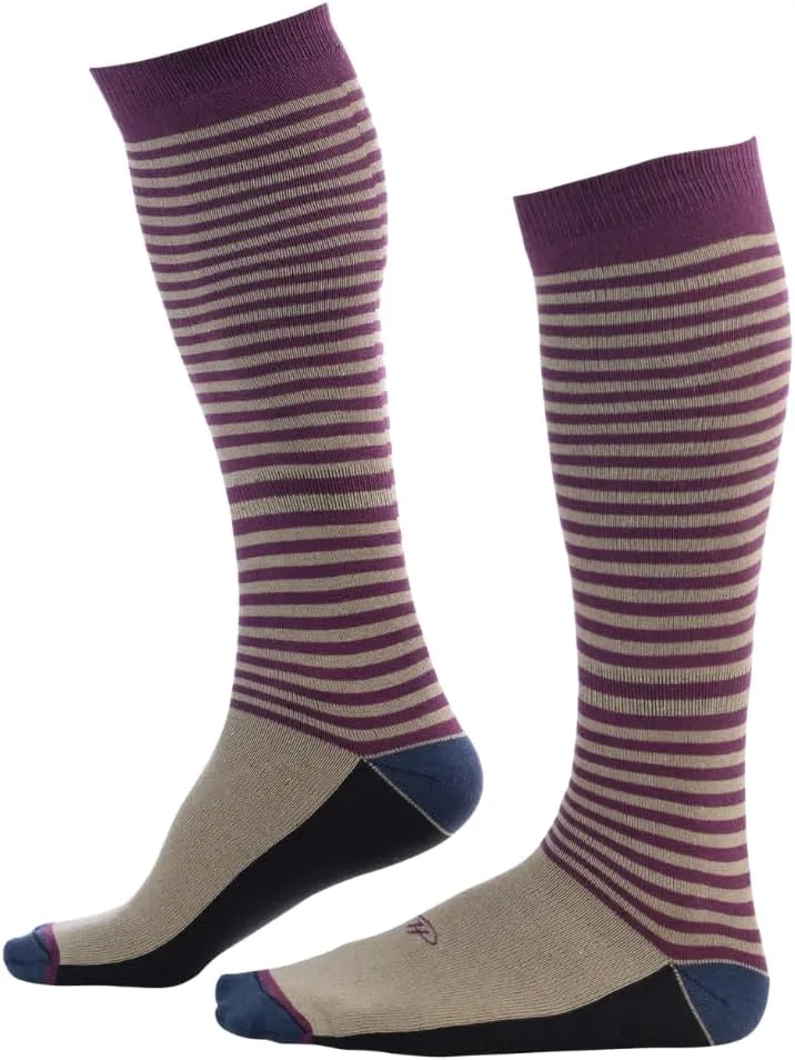 Pierre Henry Over the Calf Socks for Men (3 pairs) | Cotton Over the Calf Dress Socks | Long Socks Designed to Stay up 12  hr