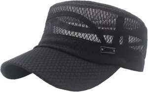 Plain Summer Cadet Cap Soft Mesh Top Hat Adjustable Casual Baseball Caps for Men and Women