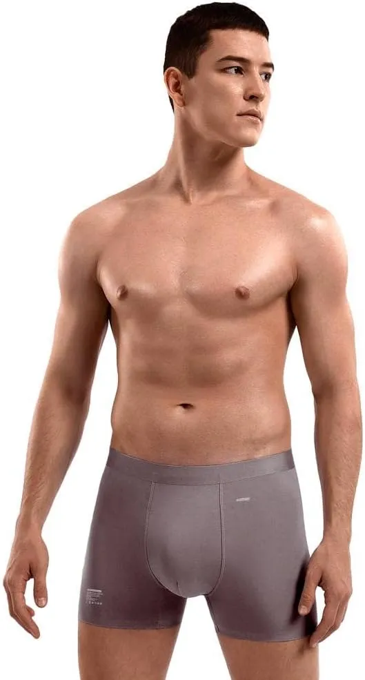 Premium Men's Naked Feeling Air Micro Modal Boxer Briefs - Softer Than Cotton-Athleisure Mens Underwear Trunks