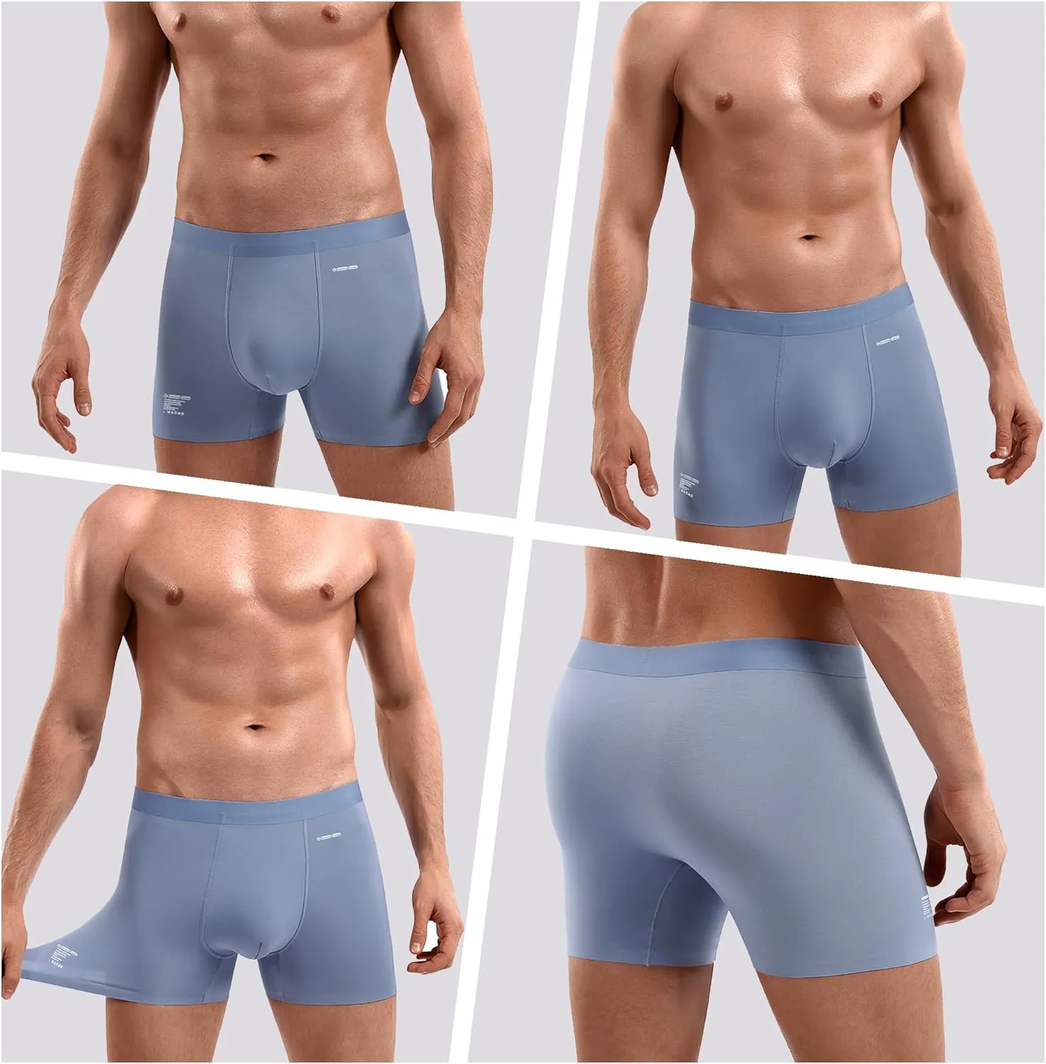 Premium Men's Naked Feeling Air Micro Modal Boxer Briefs - Softer Than Cotton-Athleisure Mens Underwear Trunks