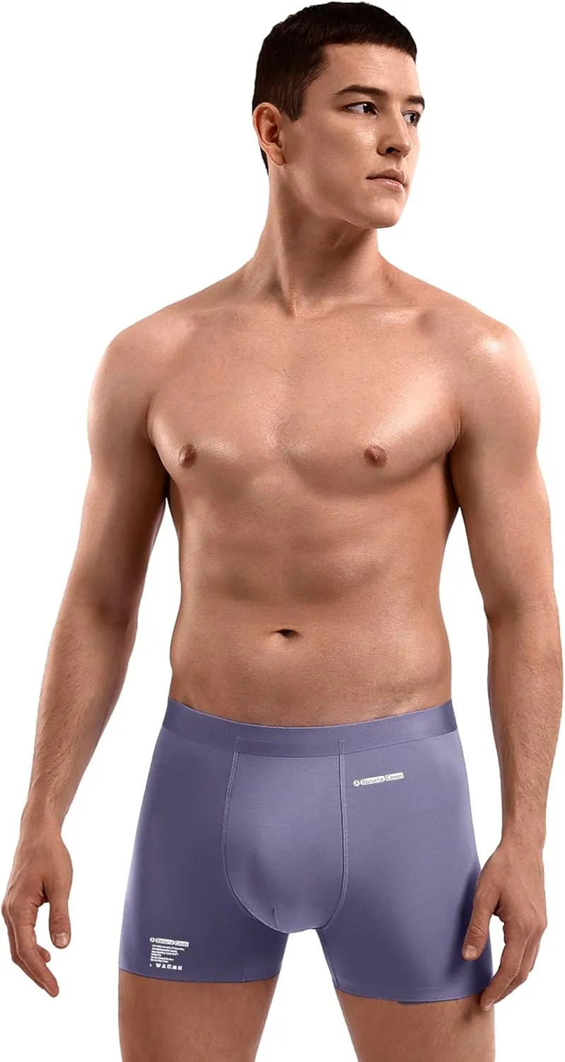Premium Men's Naked Feeling Air Micro Modal Boxer Briefs - Softer Than Cotton-Athleisure Mens Underwear Trunks