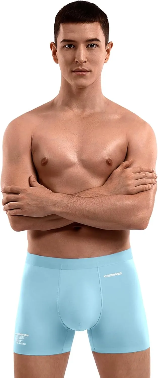 Premium Men's Naked Feeling Air Micro Modal Boxer Briefs - Softer Than Cotton-Athleisure Mens Underwear Trunks