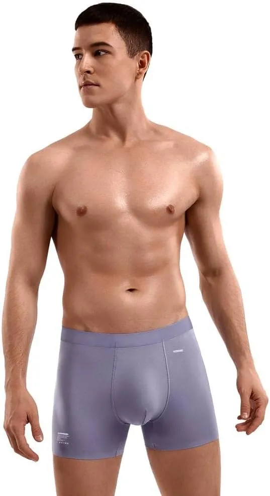 Premium Men's Naked Feeling Air Micro Modal Boxer Briefs - Softer Than Cotton-Athleisure Mens Underwear Trunks