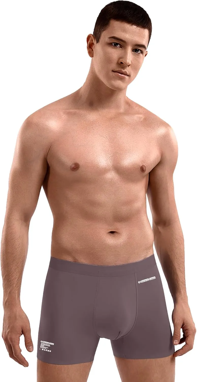 Premium Men's Naked Feeling Air Micro Modal Boxer Briefs - Softer Than Cotton-Athleisure Mens Underwear Trunks