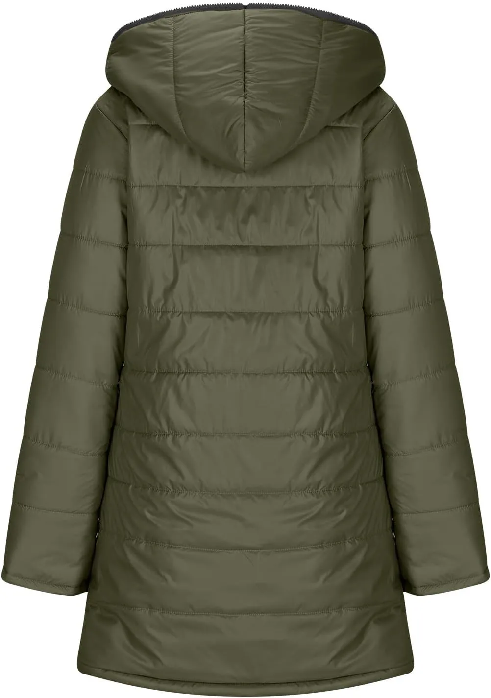 Quilted Jackets for Women Oversized Fleece Lined Down Jacket Plain Zip Up Cotton Parka Stylish Trending Now Hoodie Coat