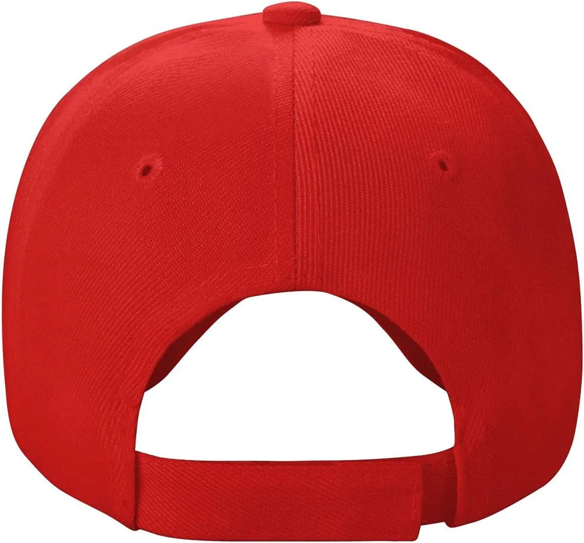 Relax It's Just A Red Hat Curved Brim Baseball Caps Unisex Trucker Hat