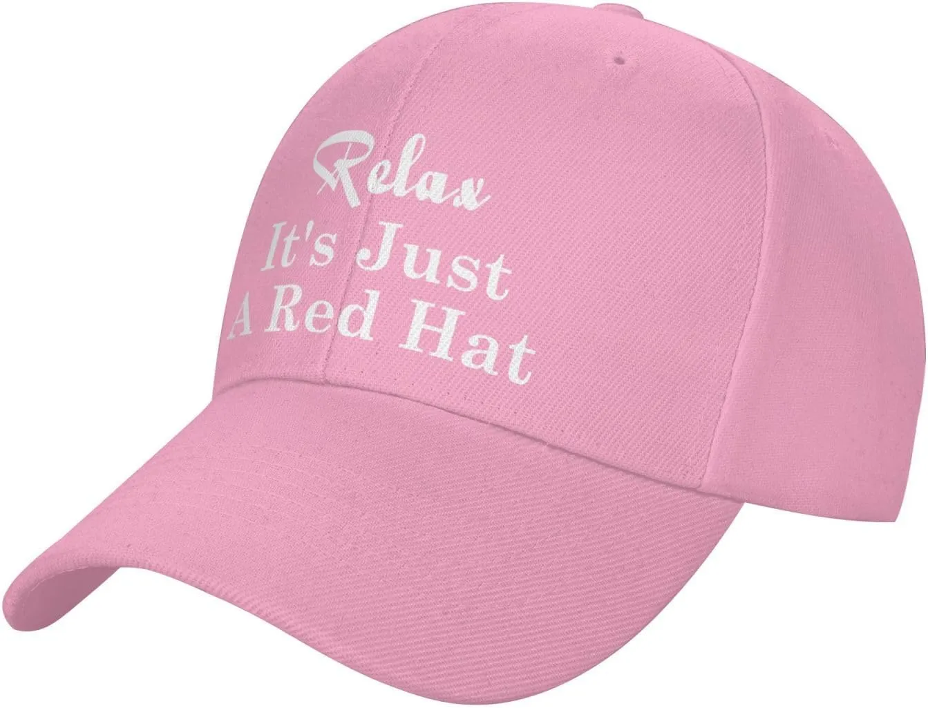 Relax It's Just A Red Hat Curved Brim Baseball Caps Unisex Trucker Hat