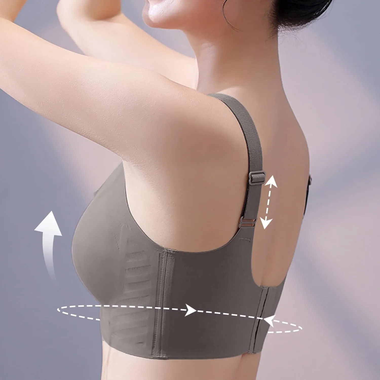 Scalloped Womens Bras No Underwire Wireless Seamless Bra Push Up Bralette Full Coverage Comfort Raceback Everyday Bra