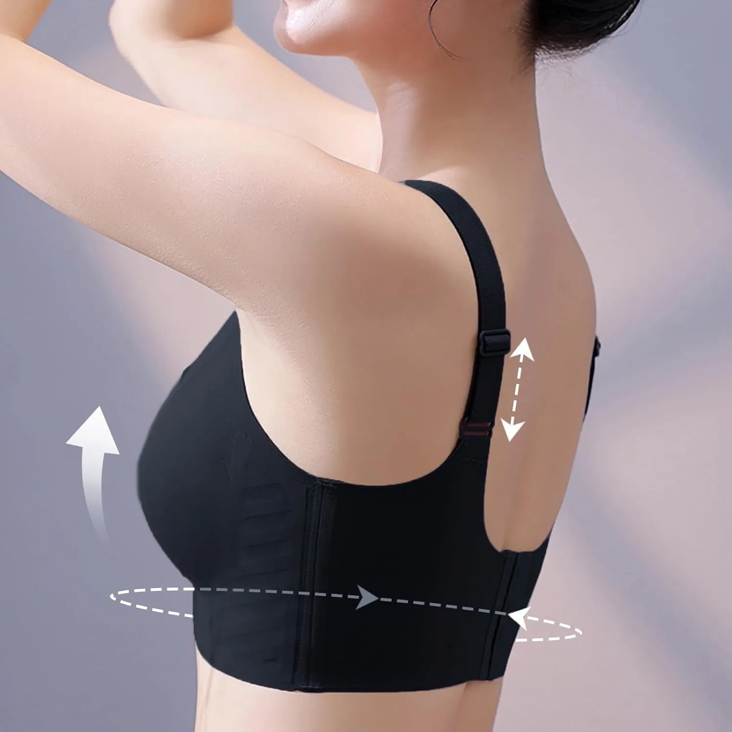 Scalloped Womens Bras No Underwire Wireless Seamless Bra Push Up Bralette Full Coverage Comfort Raceback Everyday Bra