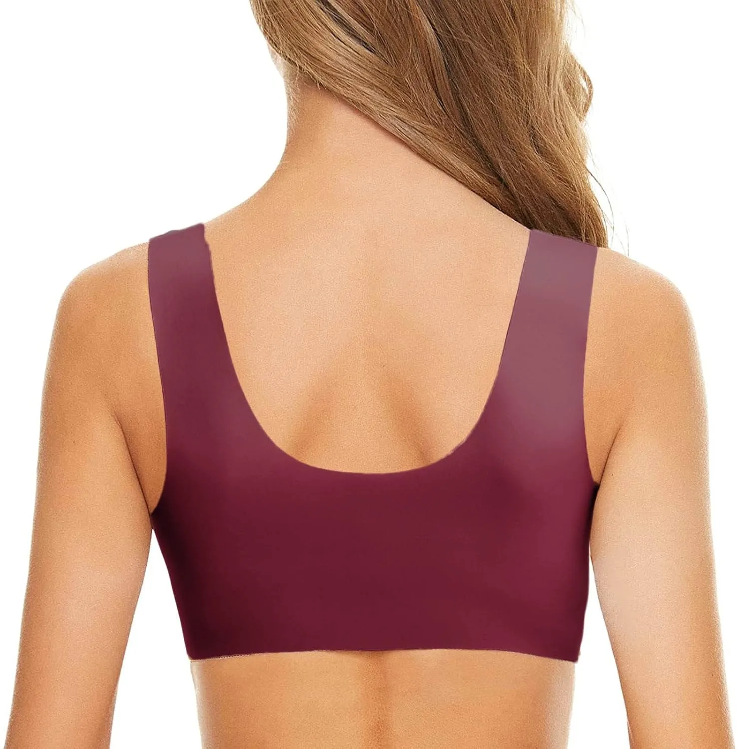 Seamless Bras for Women Front Closure No Underwire Bras Lace Breathable Push Up Bralette Convenient Comfort Bra