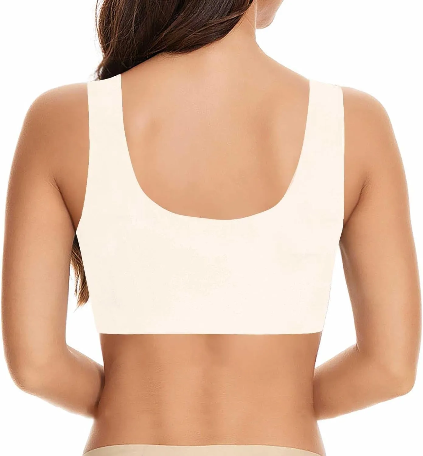 Seamless Sexy Push Up Bras for Older Women Wireless Posture Correcting Bra with Support Bra for Seniors