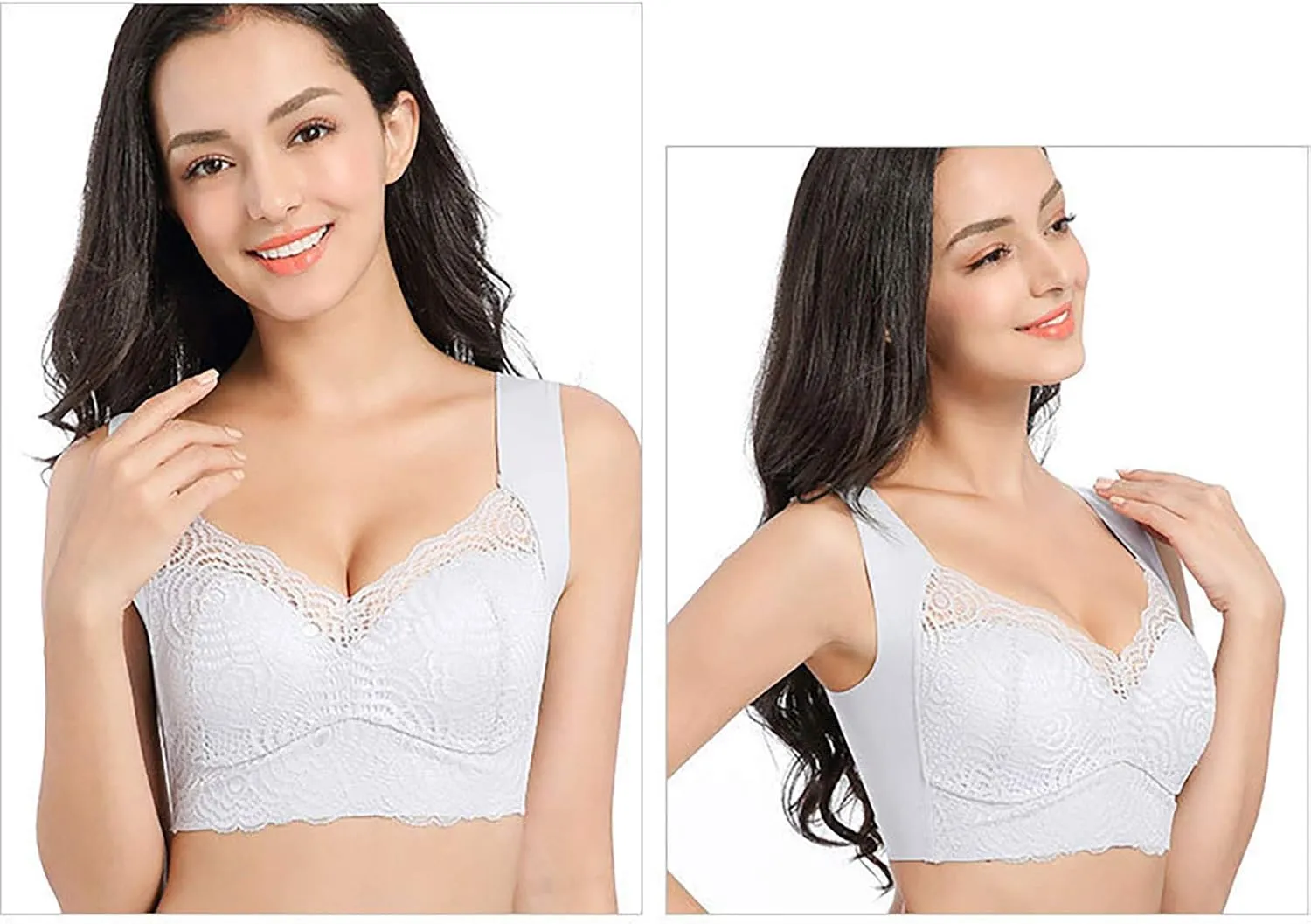 Seamless Sports Bra Wirefree Yoga Bra with Removable Pads for Women - from Small to Plus Size Lingerie
