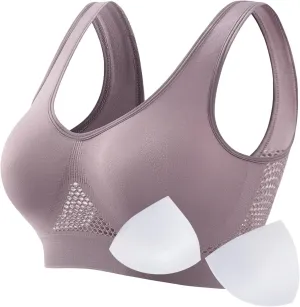 Sports Bras for Women 2025 No Underwire Large Bust High Impact Wirefree Bra Push Up Comfortable Breathable Yoga Bras
